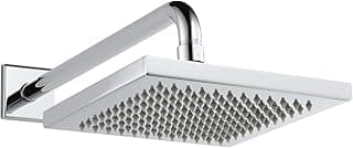 Delta Faucet Single-Spray Touch-Clean Rain Shower Head, Chrome 57740