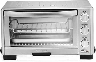 Cuisinart TOB-1010 Toaster Oven Broiler, 7.87"D x 15.86"W x 11.77"H , Stainless Steel