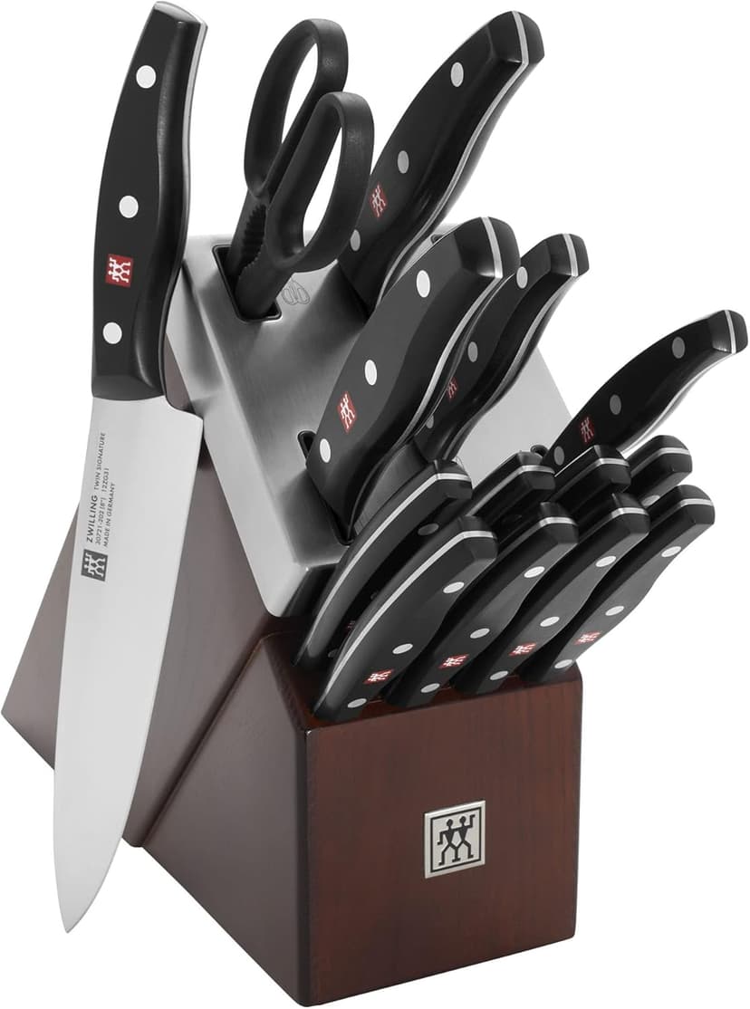 ZWILLING TWIN Signature 15-pc Self-Sharpening Knife Block Set - Brown