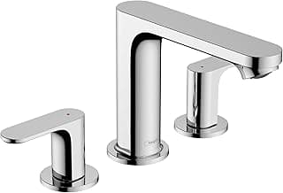 hansgrohe Rebris S Widespread Bathroom Sink Faucet in Chrome, 72530001
