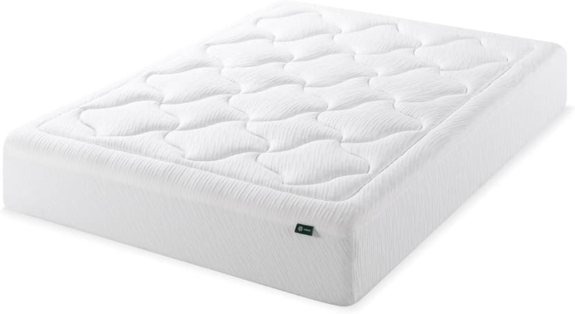 Zinus 12 Inch Cloud Memory Foam Mattress, Queen, Fiberglass Free, Pressure Relieving, Mattress in A Box, CertiPUR-US Certified, White