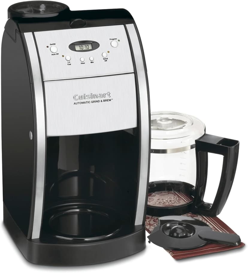 Cuisinart DGB-550BKP1 Automatic Coffeemaker Grind & Brew, 12-Cup Glass, Black