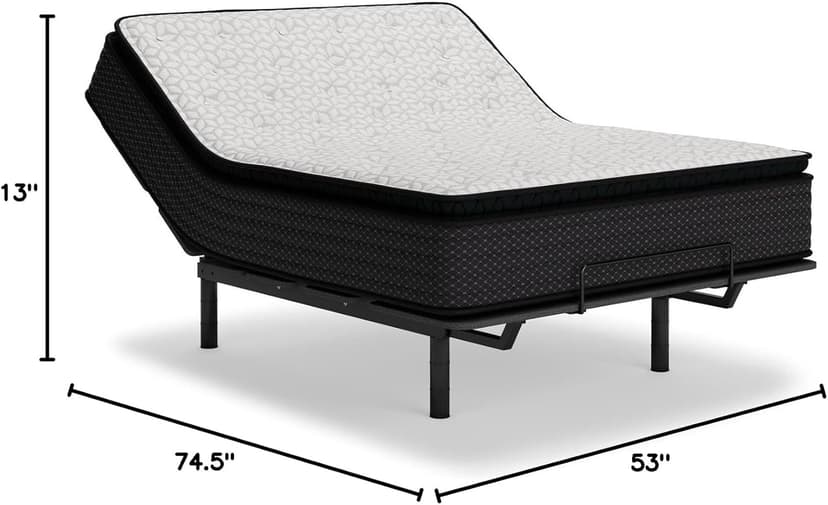 Signature Design by Ashley Limited Edition Pillow Top 13 Inch Pillow Top Hybrid Mattress with Gel Memory Foam and Edge Support for Cool Sleep and Pressure Relief, Full