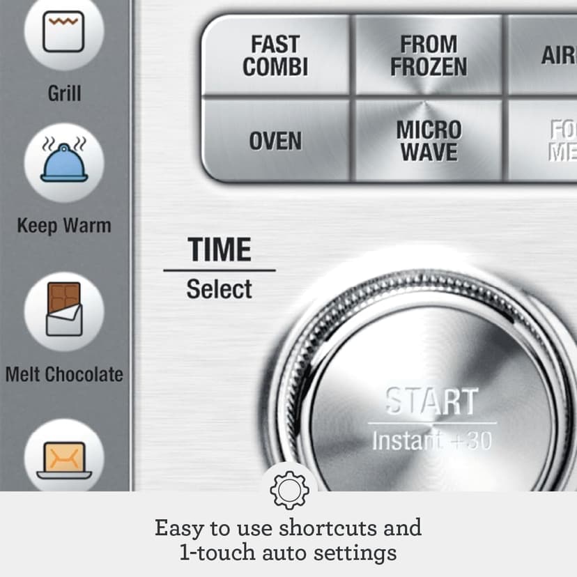 Breville BMO870BSS Combi Wave 3-in-1 Microwave, Air Fryer and Convection Oven, Brushed Stainless Steel