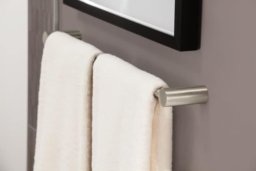 Moen YB0424BN Align 24-Inch Modern Single Towel Bar for Bathroom or Kitchen, Brushed Nickel