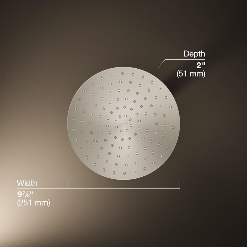 KOHLER Awaken Rainhead Showerhead 10 inches