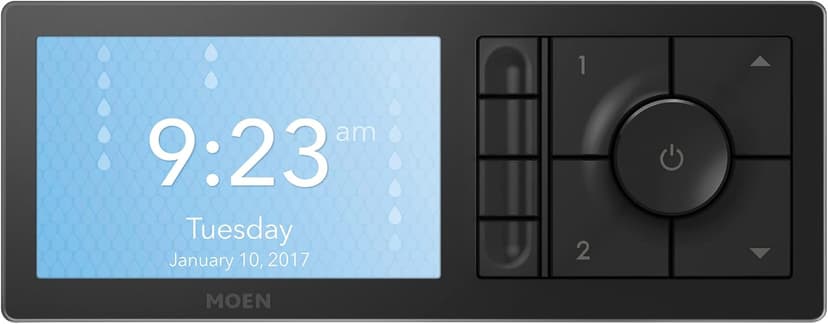 Moen Matte Black Smart Shower 4-Outlet Digital Shower Controller for Thermostatic Shower Valve, TS3304BL