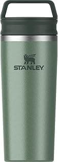 STANLEY Cafe To Go Travel Mug 16 oz | Leakproof Two-Part Drink Through Lid | Tumbler Cup for Coffee, Tea and Drinks | Insulated Stainless Steel Coffee Mug | BPA-Free | Hammertone Green