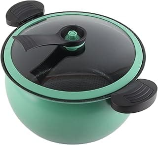 Micro Pressure Cooker Fast Cooking Cookware, 31 * 28 * 17cm Non Stick Microwave Kitchenware, Multi Functional Big Capacity Universal Stew Pot (7L)