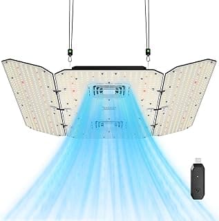 VIVOSUN AeroLight Wing AW400SE & GrowHub Controller E25, LED Grow Light 400W with Integrated Circulation Fan, Full Spectrum, Compatible with App & E42A, 4x4/5x5 ft Coverage