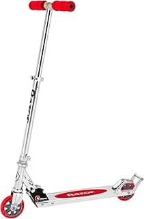 Razor AW Kick Scooter for Kids - Wheelie Bar, Lightweight, Foldable, Aluminum Frame, and Adjustable Handlebars