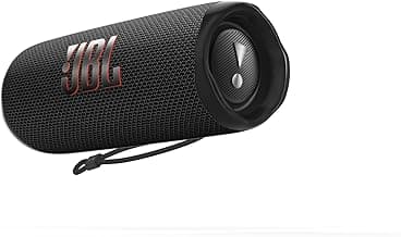 JBL Flip 6 - Portable Bluetooth Speaker, powerful sound and deep bass, IPX7 waterproof, 12 hours of playtime, JBL PartyBoost for multiple speaker pairing for home, outdoor and travel (Black)