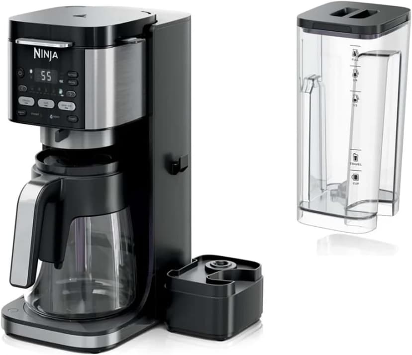 Ninja CFP101 DualBrew Hot & Iced Coffee Maker, Black - (Renewed) Bundle with 2 Year Enhanced Protection Pack