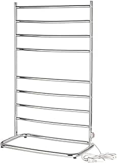 Hyde Park Towel Warmer - Free-Standing Towel Warmer Rack for Drying Towels and Garments - 39-Inch Chrome Finish Frame with 8 Bars - Model WHC