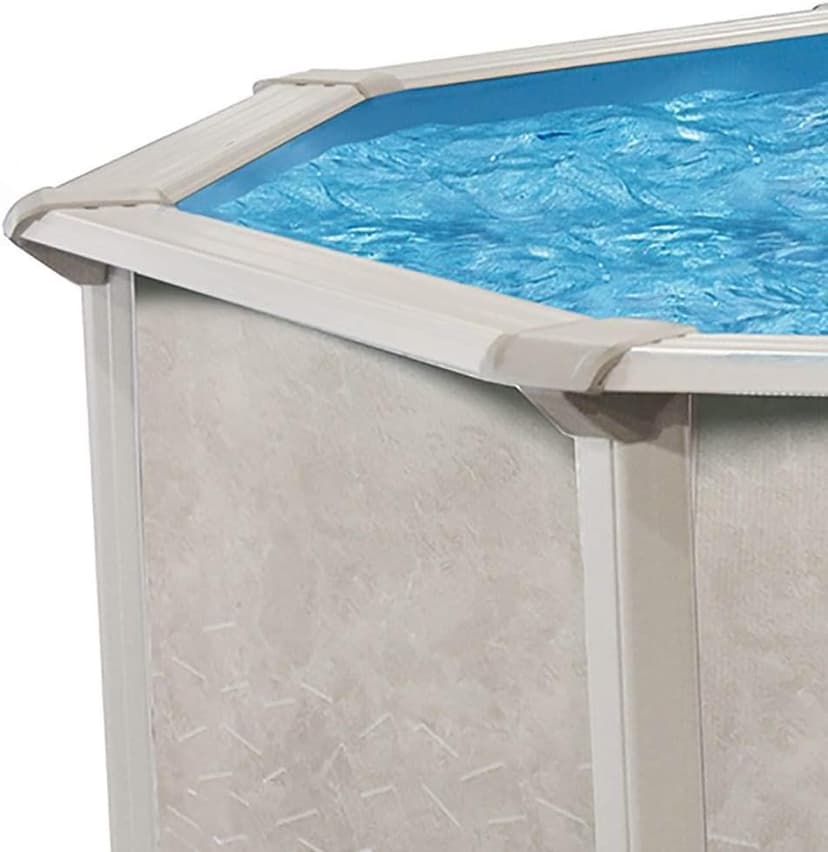 Aquarian Steel-Frame Outdoor Above-Ground Swimming Pool, Round, 15' x 52", Phoenix