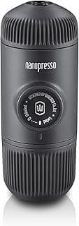 WACACO Nanopresso Portable Espresso Maker,Upgraded Version of Minipresso, 18 Bar Pressure Ground Coffee, Small Travel Coffee Maker, Manually Operated, Perfect for Trips and Camping Outdoor