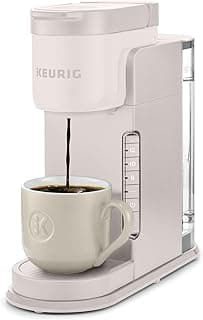 Keurig K-Express Single Serve K-Cup Pod Coffee Maker, 3 Brew Sizes, Strong Button Feature, 42oz Removable Reservoir, Warm Stone