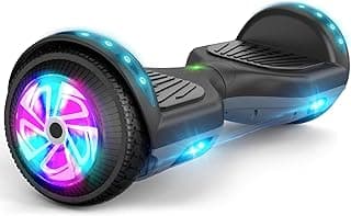 FLYING-ANT Self Balance Scooter 6.5" with Speaker and LED Lights Red