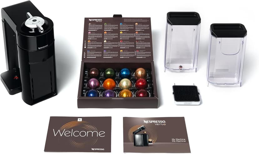 Nespresso Vertuo Coffee and Espresso Maker,1597 ml, by De'Longhi, Graphite Metal