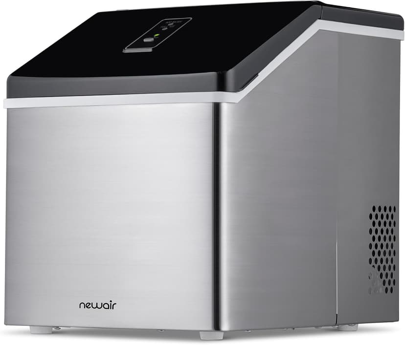 Newair Silver Countertop Ice Maker Machine, Compact Automatic Ice Maker, Cubes Ready in Under 15 Minutes, Portable Ice Cube Maker, Perfect for Home/Kitchen/Office/Bar