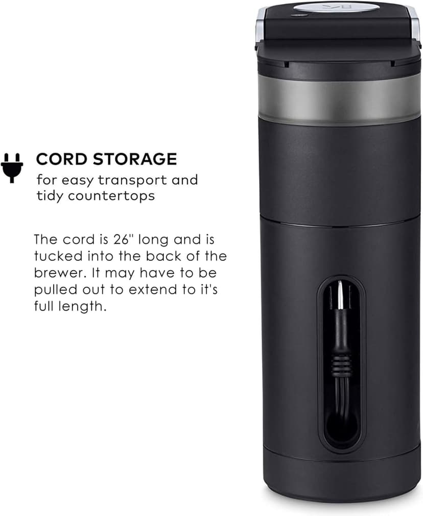 Keurig K-Mini Single Serve K-Cup Pod Coffee Maker, 6 to 12oz Brew size, with Cord Storage, Perfect for Small Spaces, Black