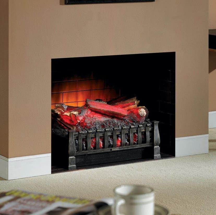 Duraflame 20" Electric Fireplace Log Set Insert + Fire Crackler Combo | Infrared Quartz Set Heater with Realistic Ember Bed and Logs | Remote Control | DFI021ARU-CSFC