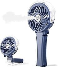 HandFan 2025 Upgraded Portable Misting Fan, Two Button Easy Operation, Handheld Rechargeable Mister Fan, Spray Water Mist Fans, Mini Electric Cooling Fans for Travel, Outdoors, Disney(Royal Blue)