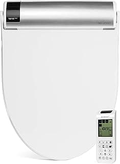 Bio Bidet BB2000 Bliss Electric Bidet Toilet Seat, Warm Water with Air Dryer, Heated Seat with Sensor and Slow Close Lid, Night Light, Remote Control, Elongated, White