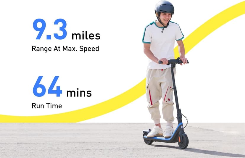 Segway Ninebot eKickScooter - Electric Scooter for Kids 6-14, w/t Adjustable Handlebar Height (Only C2 Pro) for Riders up to 132 lbs, Includes New Cruise Mode, UL-2272 Certified