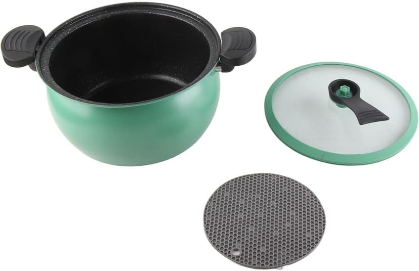 Micro Pressure Cooker Fast Cooking Cookware, 31 * 28 * 17cm Non Stick Microwave Kitchenware, Multi Functional Big Capacity Universal Stew Pot (7L)