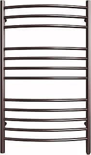 HEATGENE Towel Warmer Venetian Bronze, Electric Hot Towel Rails, Wall-Mounted Large 12 Bars Warming Towel Racks, Plug-in/Hardwired Heated Towel Rails