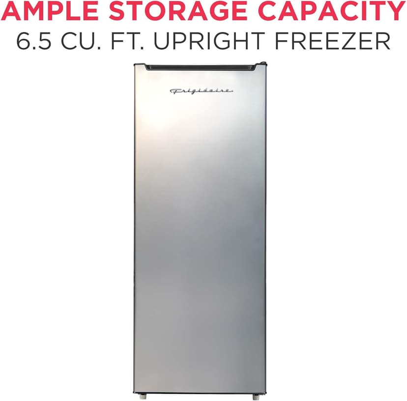 Frigidaire EFRF694, 6.5 cu ft, Upright Freezer, Platinum Series, Stainless steel