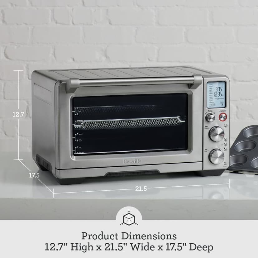 Breville BOV900BSS Smart Oven Air Fryer Pro and Convection Oven, Brushed Stainless Steel