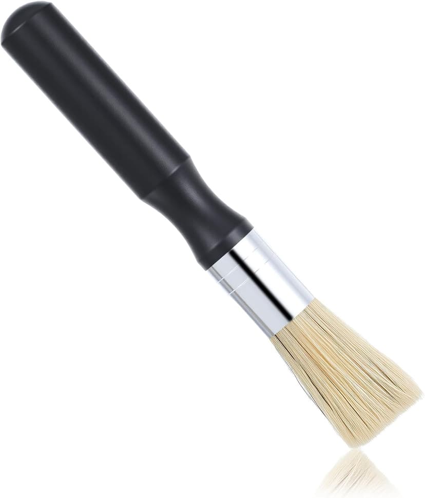 Coffee Grinder Cleaning Brush,Barista Brush with Natural Boar Bristles Black Handle Espresso Machine Tools Professional Equipment for Barista Home Kitchen