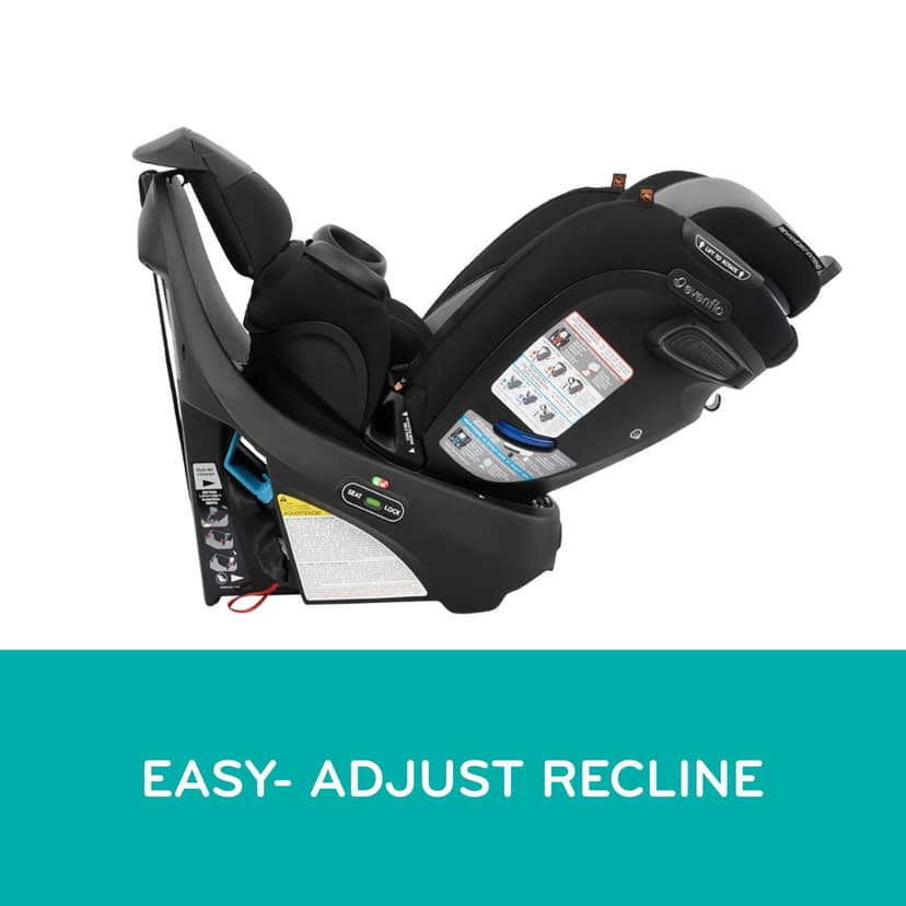 Evenflo Revolve360 Extend All-in-One Rotational Car Seat with Quick Clean Cover (Revere Gray)