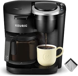 Keurig Coffee Maker, Essentials Single-Serve K-Cup Pod Coffee Maker, Black, w/Cleaning Cloth