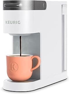 Keurig K-Slim Single Serve K-Cup Pod Coffee Maker, Multistream Technology, 3 Brew Sizes, Slim and Sleek Design, 46oz Removable Reservoir, White