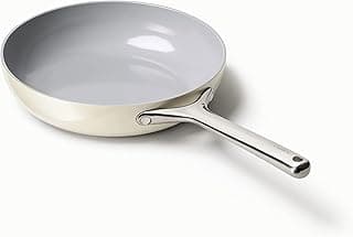 Caraway Nonstick Ceramic Frying Pan (2.7 qt, 10.5") - Non Toxic, PTFE & PFOA Free - Oven Safe & Compatible with All Stovetops (Gas, Electric & Induction) - Cream