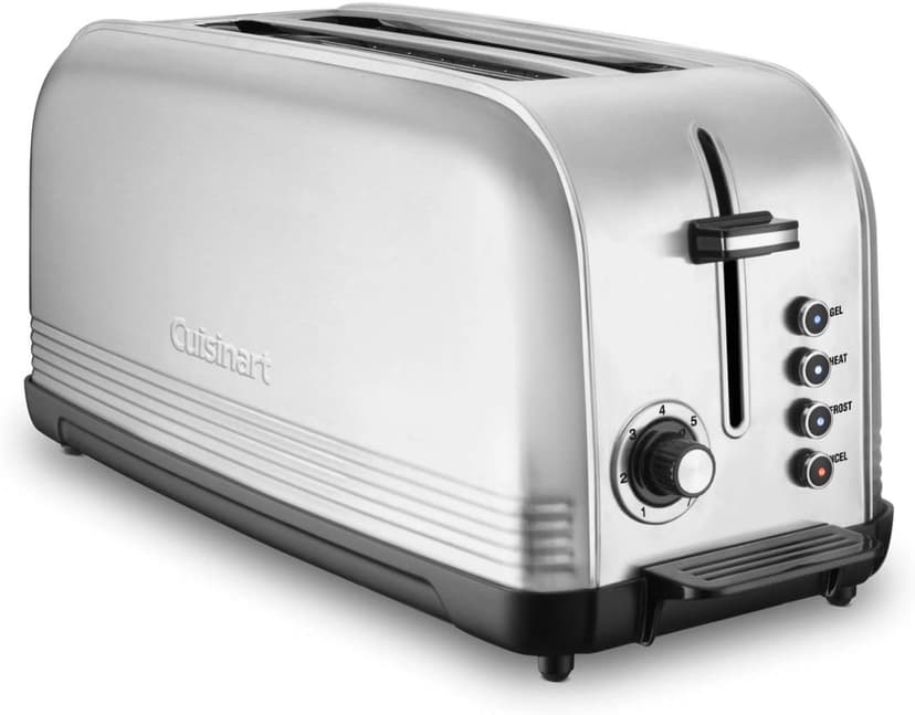 Cuisinart CPT-2500 Long Slot Toaster, Stainless Steel, Silver, 2-slice long slot