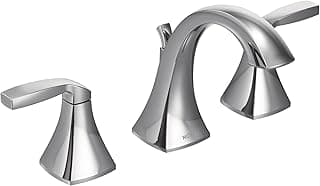 Moen Voss Chrome Two-Handle Adjustable Widespread Bathroom Faucet Trim Kit, Valve Required, T6905