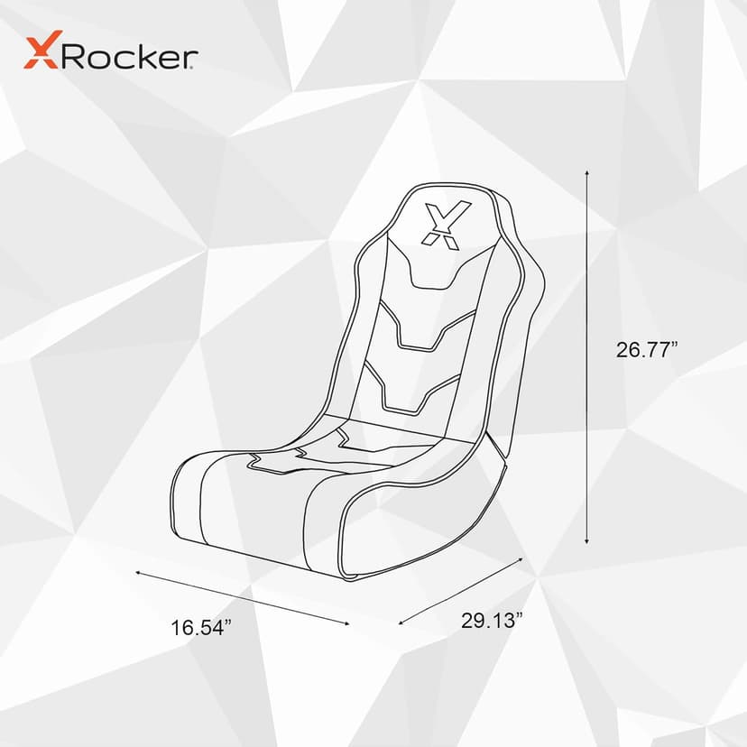 X Rocker Cosmos RGB Floor Rocker - LED Gaming Chair for Comfortable & Immersive Gaming - Chair with Gaming System Compatibility & Easy Setup - Integrated Speakers & RGB Lighting