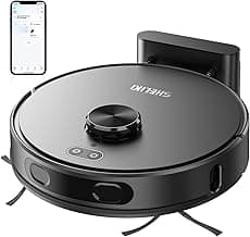 Robot Vacuum and Mop Combo, Mapping Robotic Vacuums Cleaner with LiDAR Navigation Smart & Strong Suction, WiFi/App/Alexa/Voice Control, Obstacle Avoidance, for Home, Wood/Hard Floors, Pet Hair -Grey