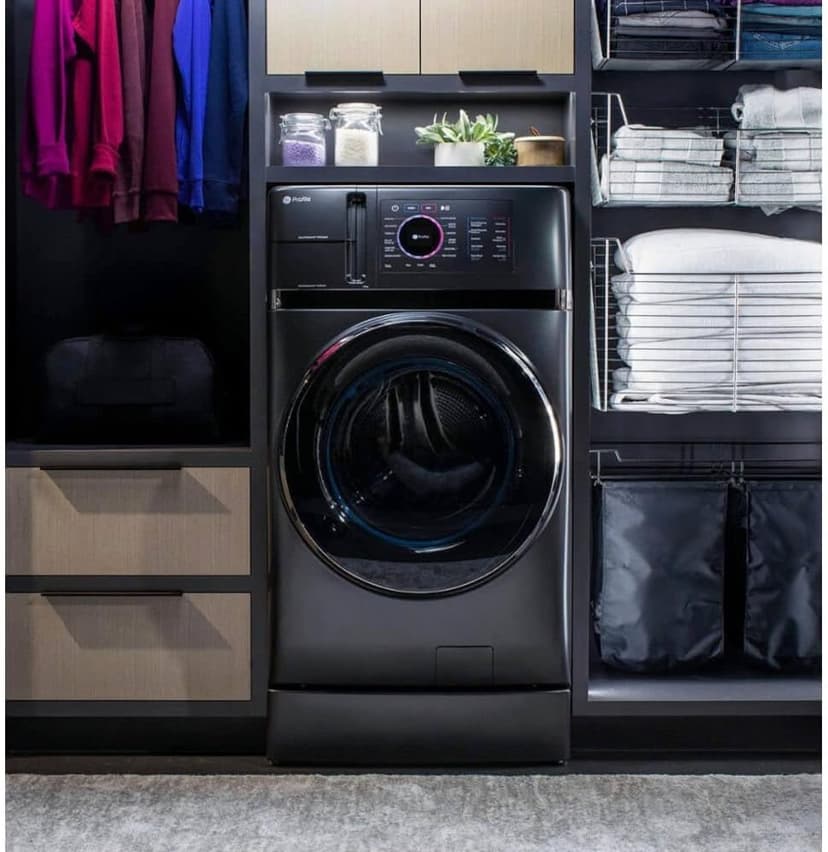 GE Profile PFQ97HSPVDS 28 Inch Smart Front Load Washer/Dryer Combo with 4.8 cu.ft. Capacity, 12 Wash Cycles, 14 Dryer Cycles