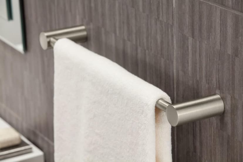 Moen YB0424BN Align 24-Inch Modern Single Towel Bar for Bathroom or Kitchen, Brushed Nickel