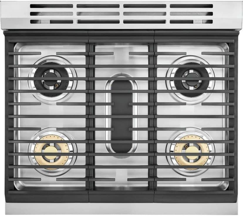 Electrolux ECFD3068A 30 Inch Wide 4.6 Cu. Ft. Free Standing Dual Fuel Range with Dual Brass Power Burners - Stainless Steel