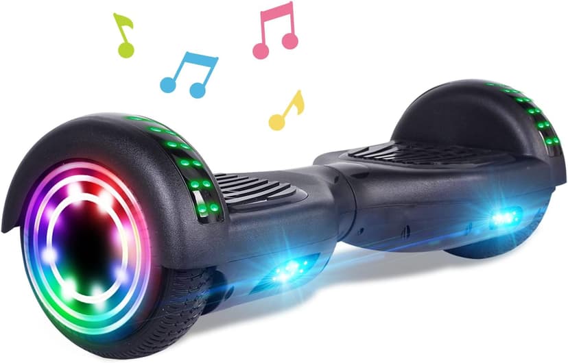 self balance scooter,6.5" Two-Wheel Self-Balancing Hover Board with Bluetooth Speakers and Fashion LED Lights for Kids and Adults