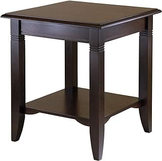 Winsome Nolan End Table, for Living Room, Bedroom, Cappuccino