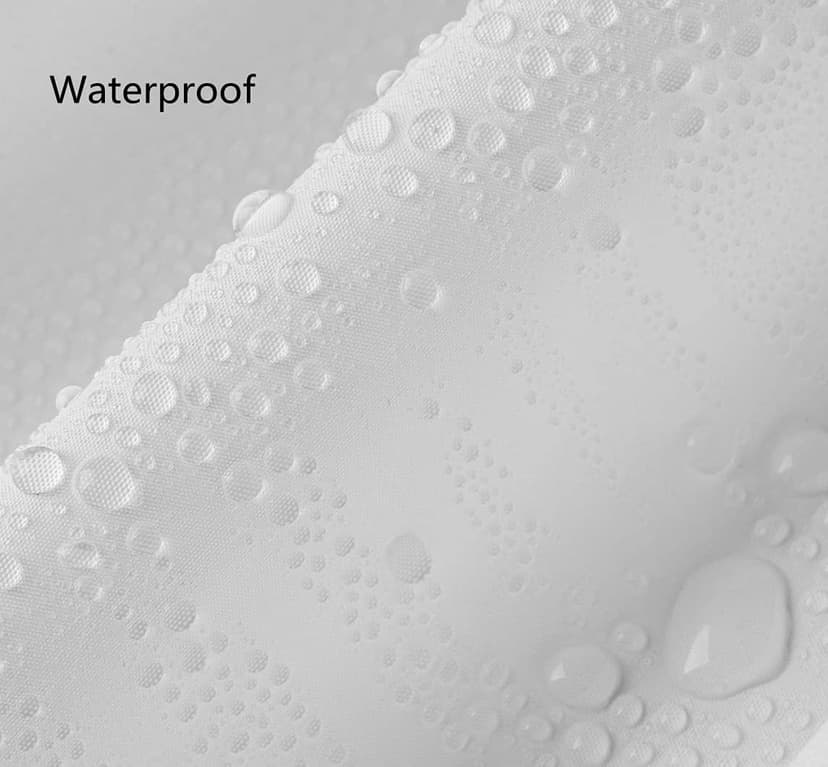 Clawfoot Tub Shower Curtain 180x70 Inch White Liner All Warp Around Extra Wide 36 Metal Hooks Vinyl Bath Curtain for Clawfoot Stand Up Tub Bathroom PEVA Waterproof Liner