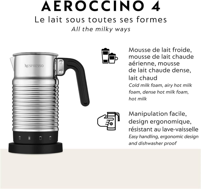 Nespresso Aeroccino 4 Milk Frother