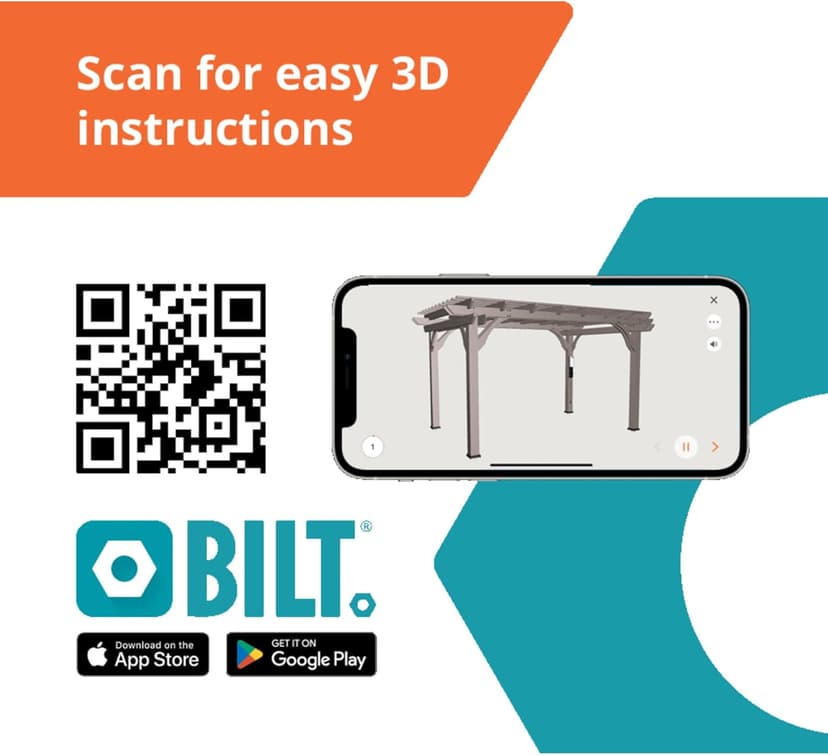 Backyard Discovery Somerville 14' x 10' Cedar Wood Pergola Kit with Trellis Roof, All-Season Durability, High-Wind Rating, PowerPort, Shade for Outdoor Patio, Deck, Garden, and Entertaining